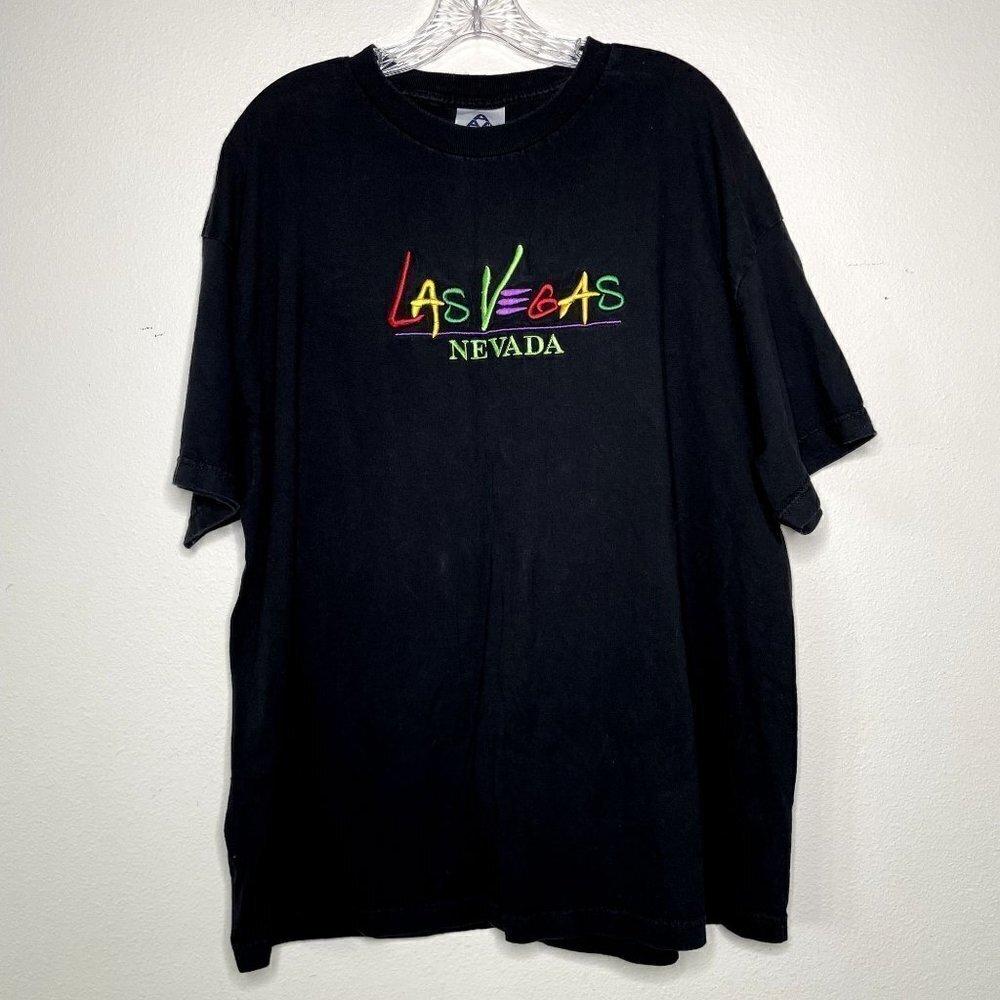 Vintage Las Vegas Nevada T-Shirt Size 2XL Emroidered Stitching